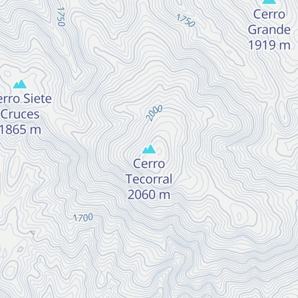 Map of Cerro Tecorral
