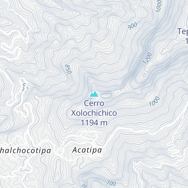 Map of Cerro Xolochichico