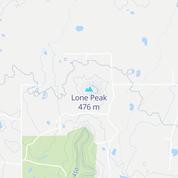 Map of Lone Peak