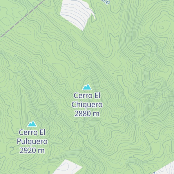 Map of Cerro El Chiquero