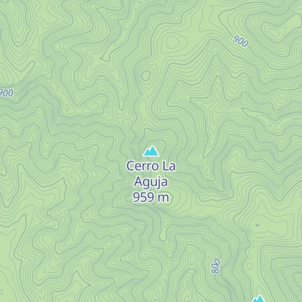 Map of Cerro La Aguja