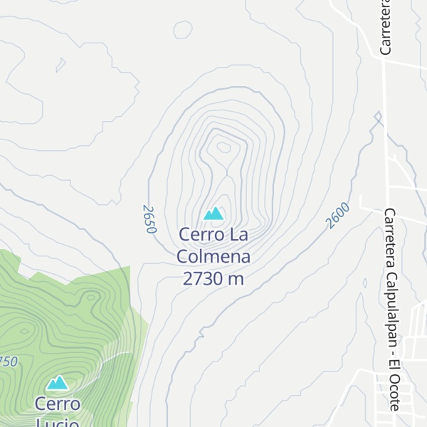 Map of Cerro La Colmena