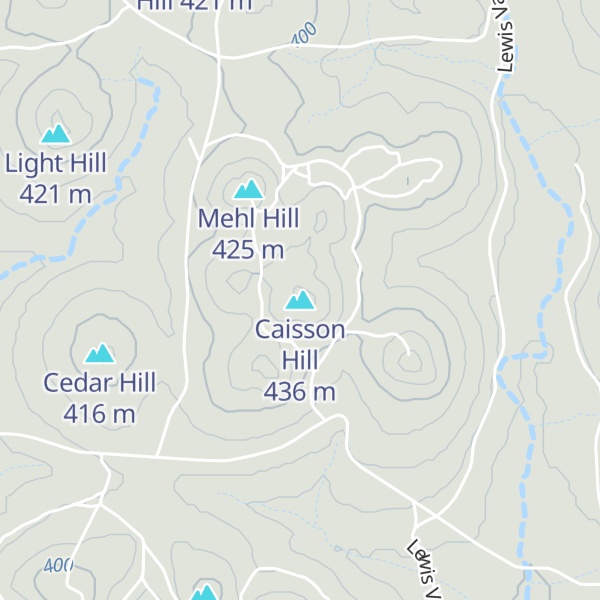 Map of Caisson Hill