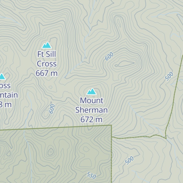 Map of Mount Sherman