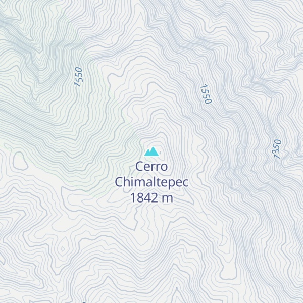 Map of Cerro Chimaltepec