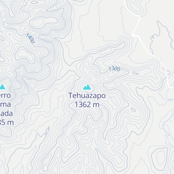 Map of Tehuazapo