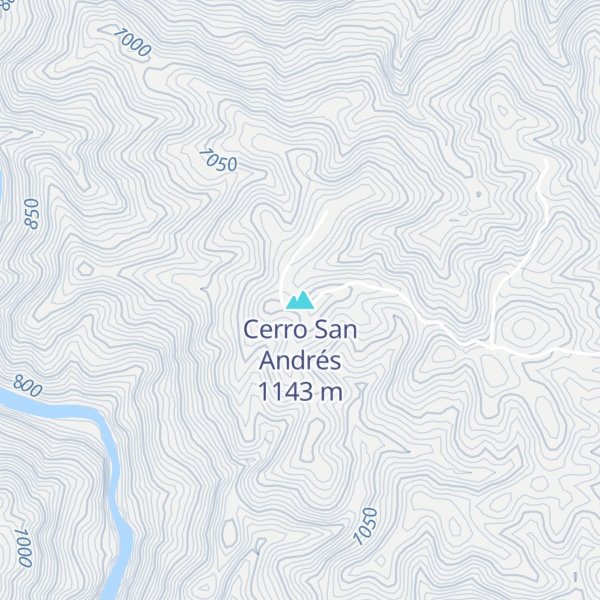 Map of Cerro San Andrés