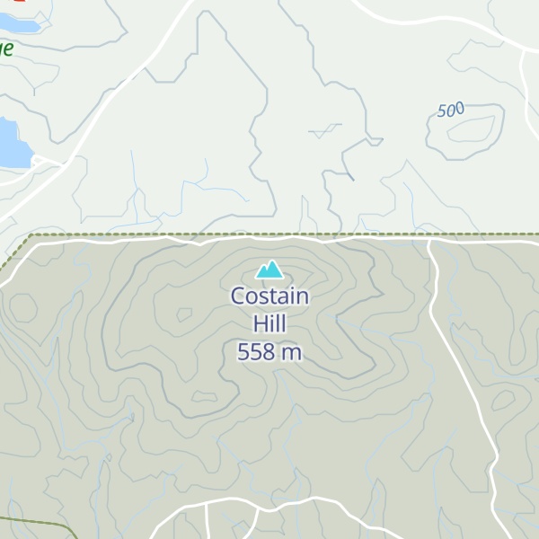 Map of Costain Hill