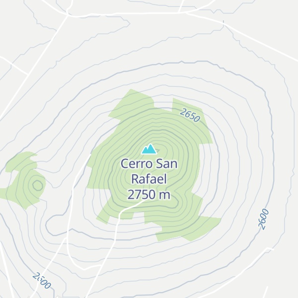 Map of Cerro San Rafael