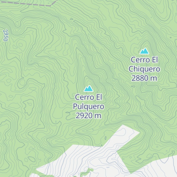 Map of Cerro El Pulquero