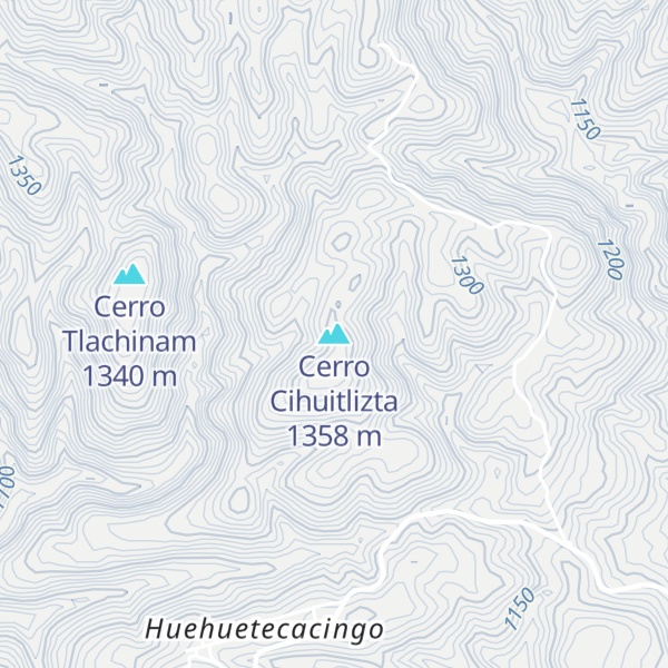 Map of Cerro Cihuitlizta