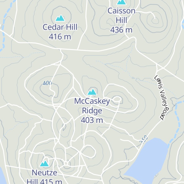 Map of McCaskey Ridge
