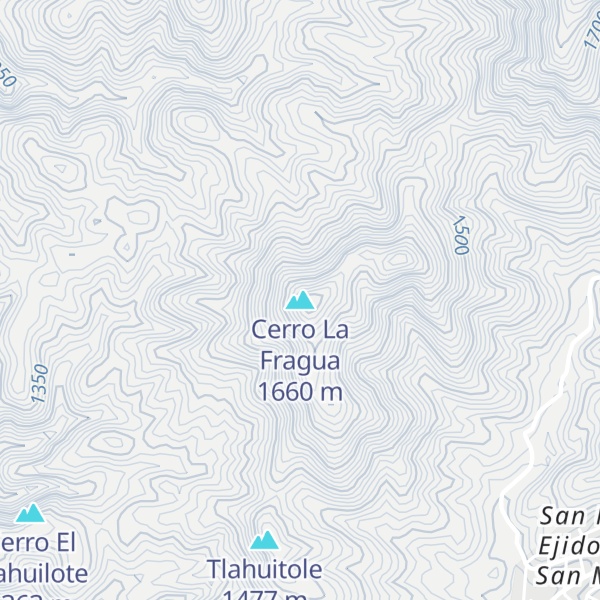 Map of Cerro La Fragua