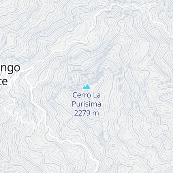 Map of Cerro La Purisima