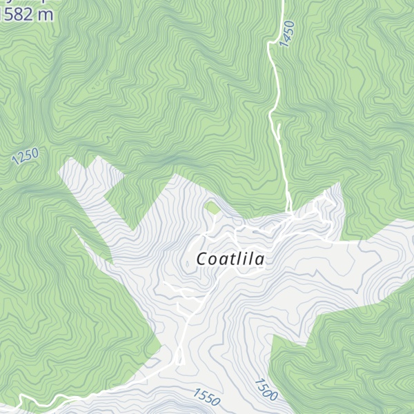 Map of Cerro Tenextitla