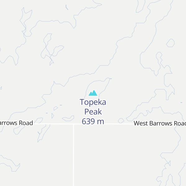 Map of Topeka Peak