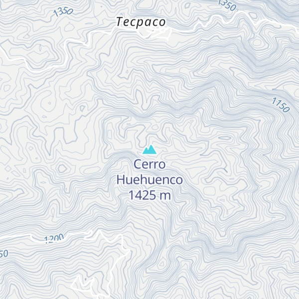 Map of Cerro Huehuenco