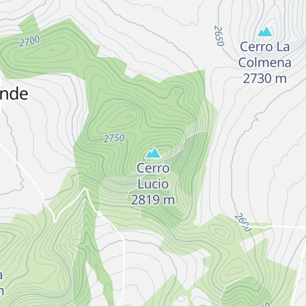 Map of Cerro Lucio