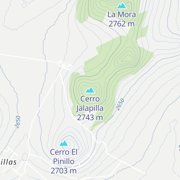 Map of Cerro Jalapilla