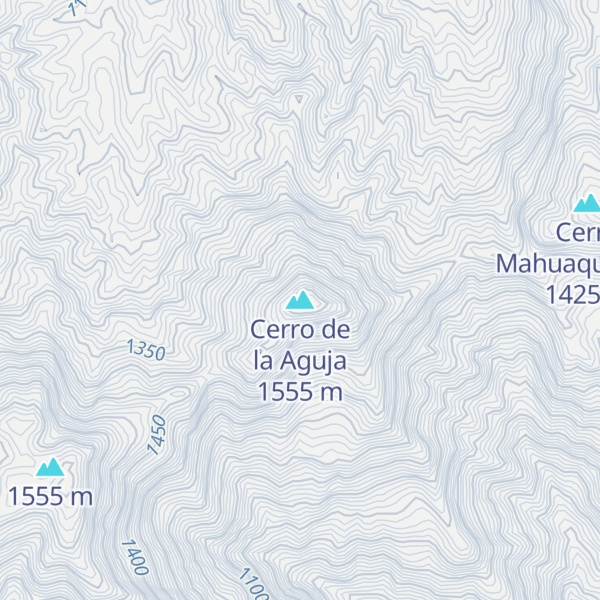 Map of Cerro de la Aguja