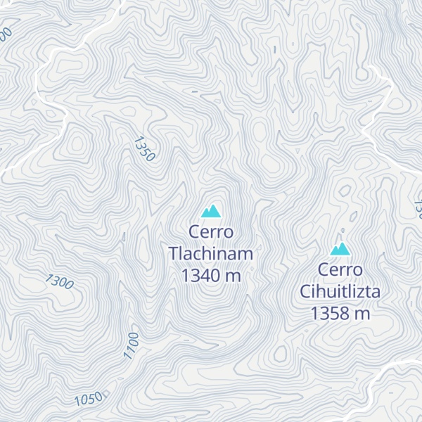 Map of Cerro Tlachinam