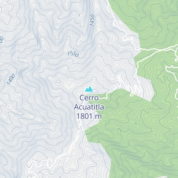 Map of Cerro Acuatitla