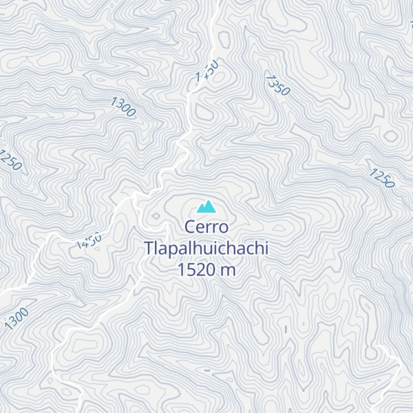 Map of Cerro Tlapalhuichachi
