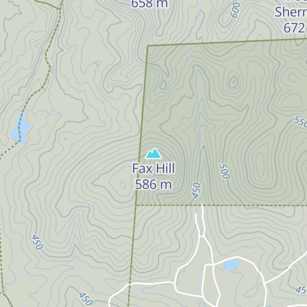 Map of Fax Hill