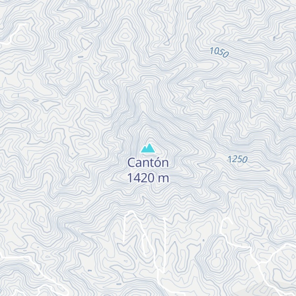 Map of Cantón