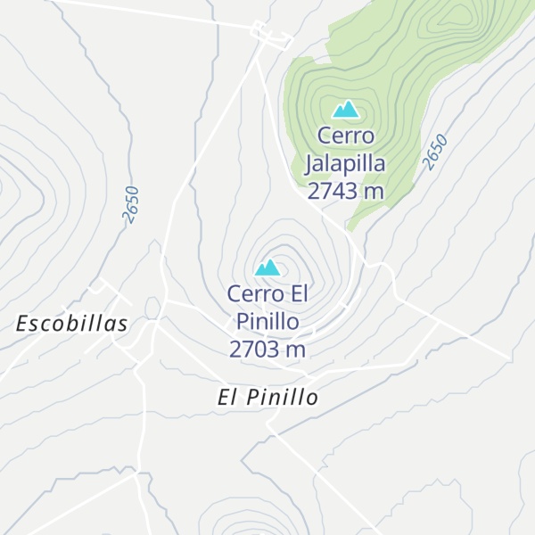 Map of Cerro El Pinillo