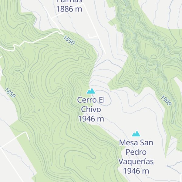 Map of Cerro El Chivo
