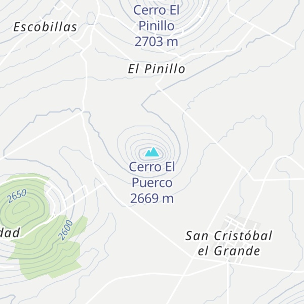 Map of Cerro El Puerco