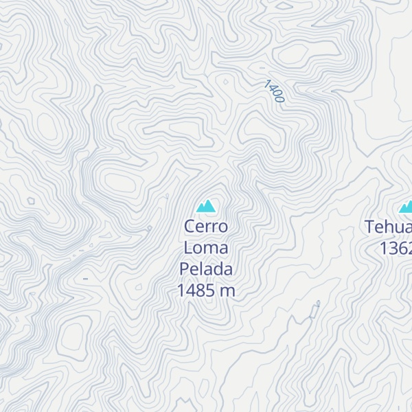 Map of Cerro Loma Pelada