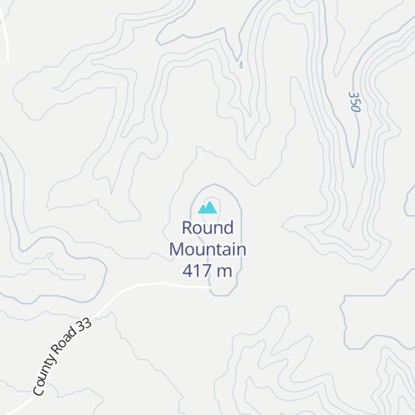 Map of Round Mountain