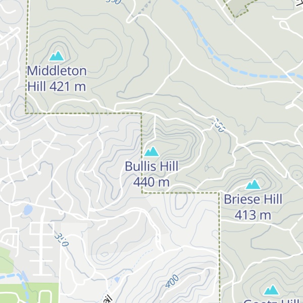 Map of Bullis Hill