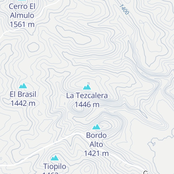 Map of La Tezcalera