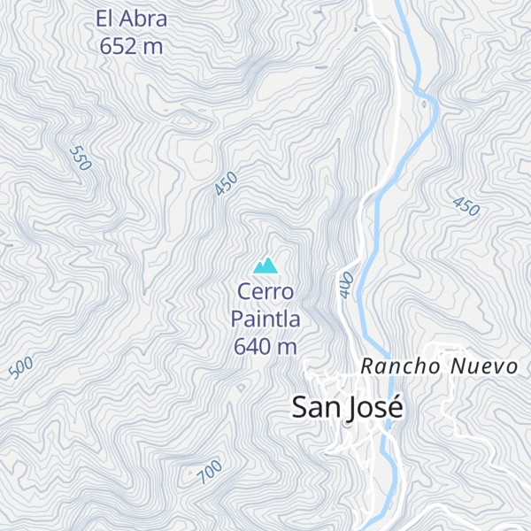Map of Cerro Paintla