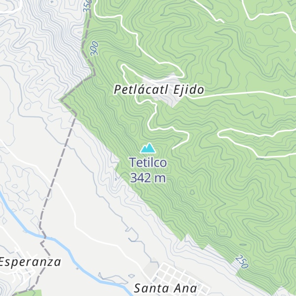 Map of Tetilco