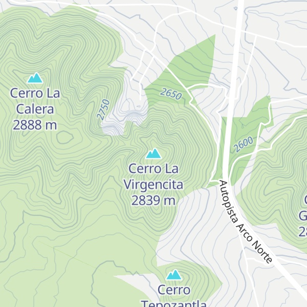 Map of Cerro La Virgencita