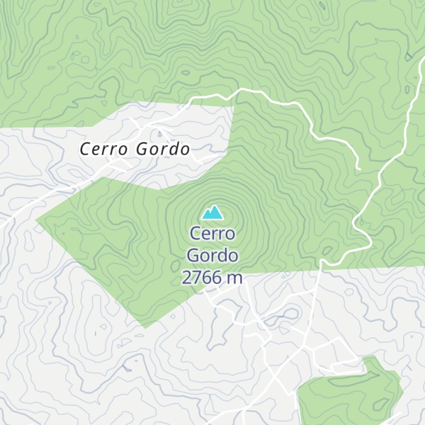 Map of Cerro Gordo