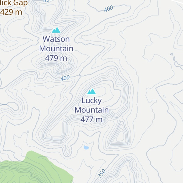 Map of Lucky Mountain