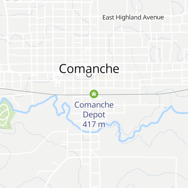 Map of Comanche Depot