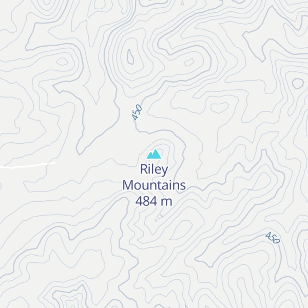 Map of Riley Mountains
