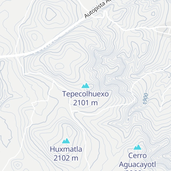 Map of Tepecolhuexo