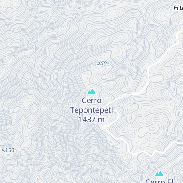 Map of Cerro Tepontepetl