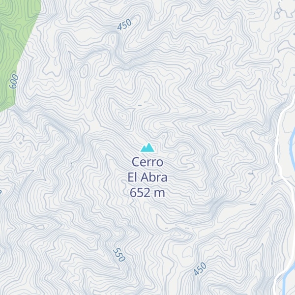 Map of Cerro El Abra