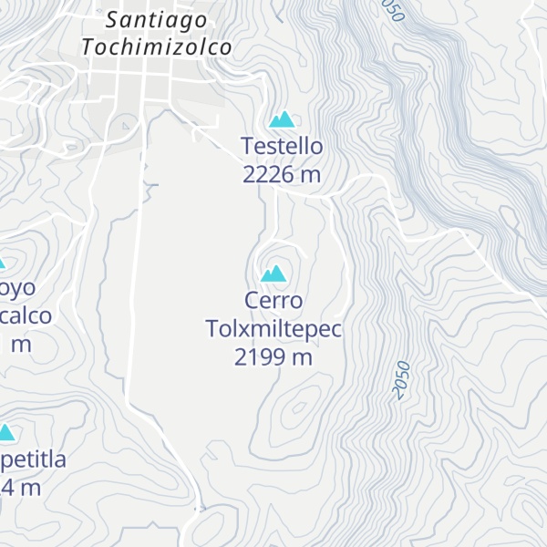 Map of Cerro Tolxmiltepec