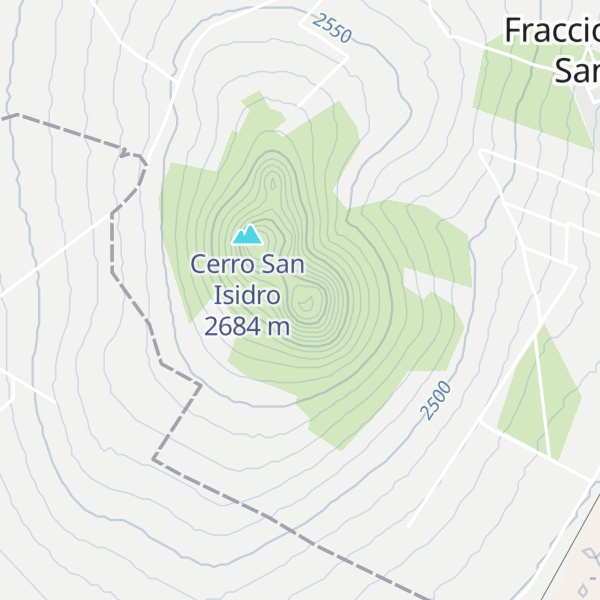 Map of Cerro Santa Catarina