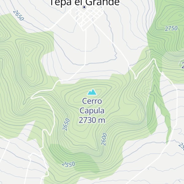 Map of Cerro Capula