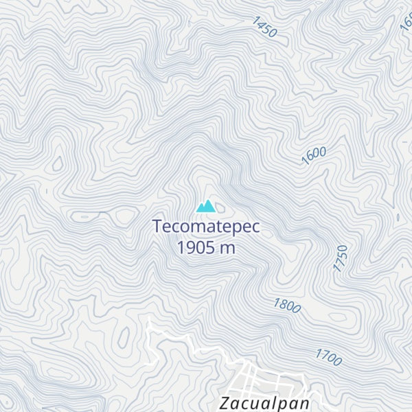 Map of Tecomatepec